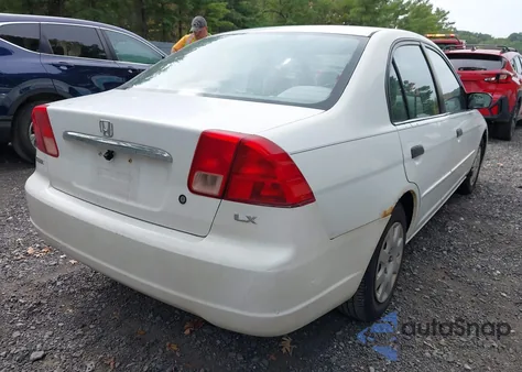 2001 Honda Civic Lx from USA, damaged, VIN 2HGES16571H582525